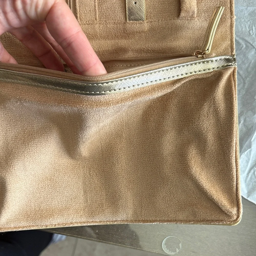 Neiman Marcus Gold Jewelry organize Clutch /Case NEW